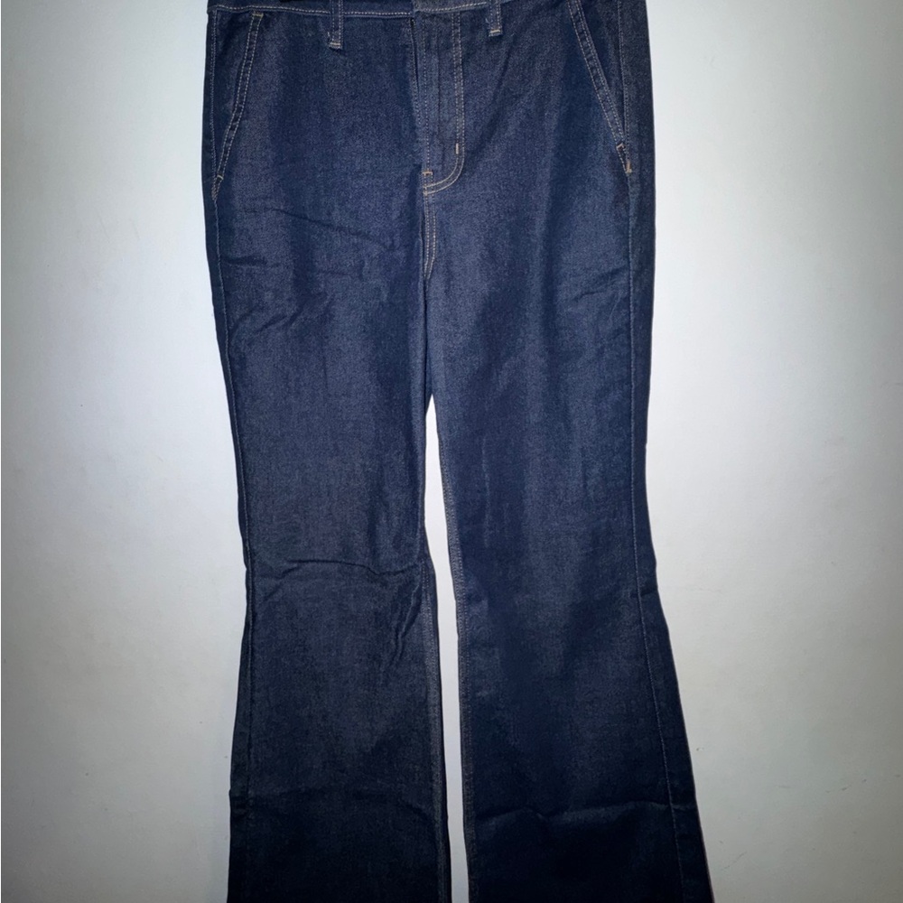 Women’s Dark Blue Denim Flare Jeans